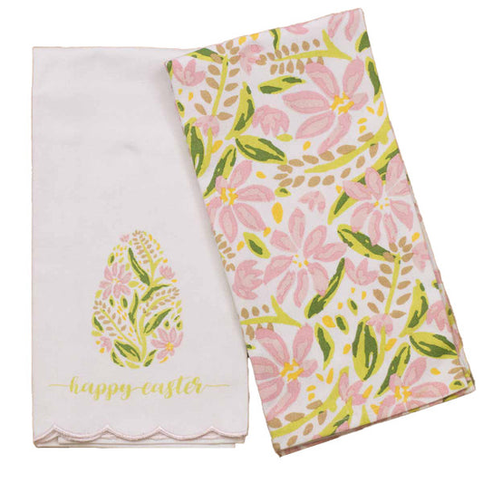 Sweet Pea Hand Towels Set