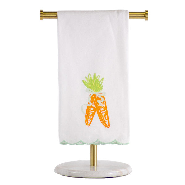 Carrot Scallop Edge Hand Towel