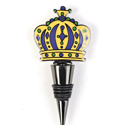 Mardi Gras Crown Wine Stopper