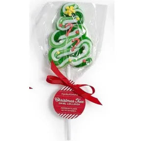 Peppermint Swirl Christmas Tree Lollipop
