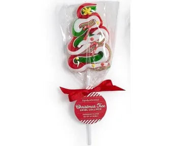 Peppermint Swirl Christmas Tree Lollipop