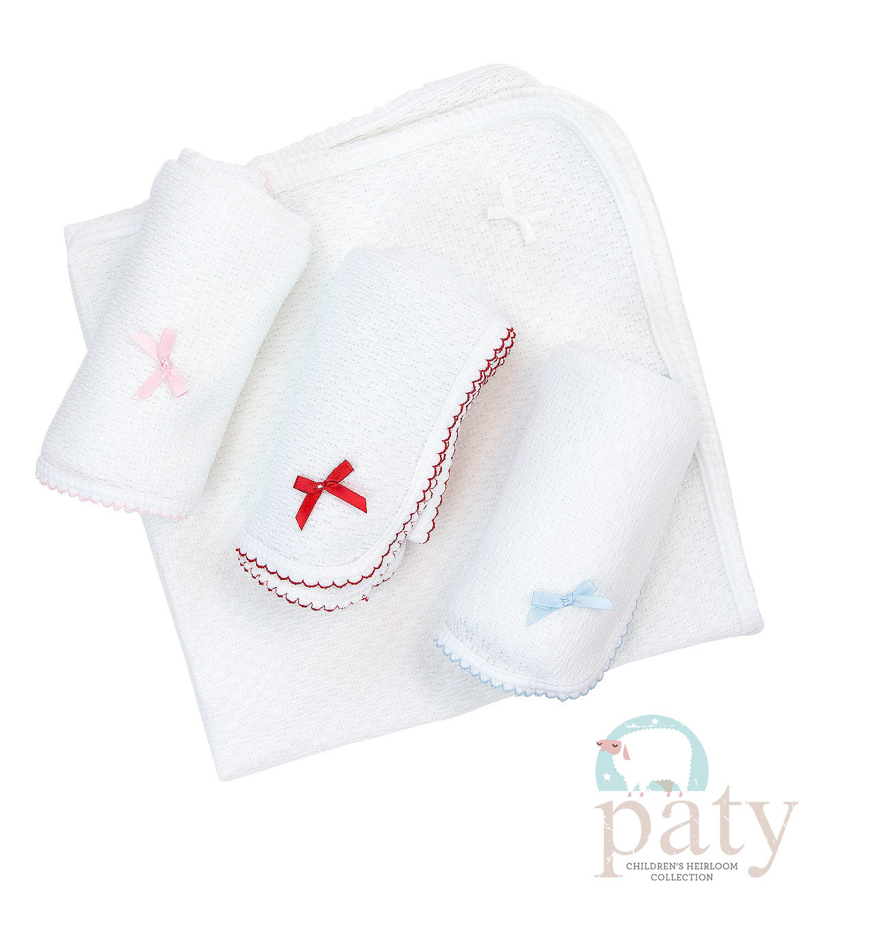 Paty Receiving Blanket with Bow