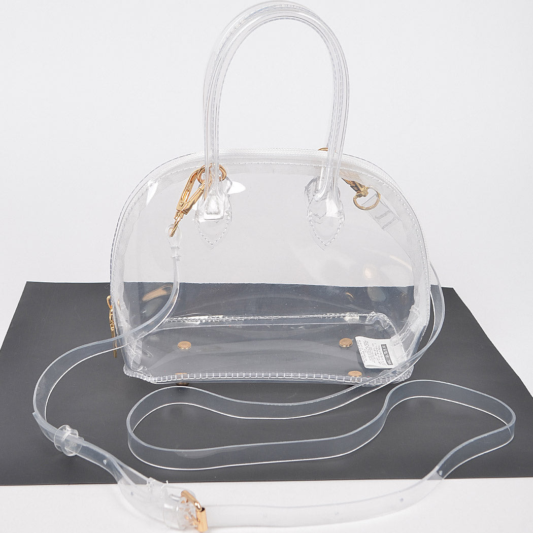 Clear Handle Crossbody Bag