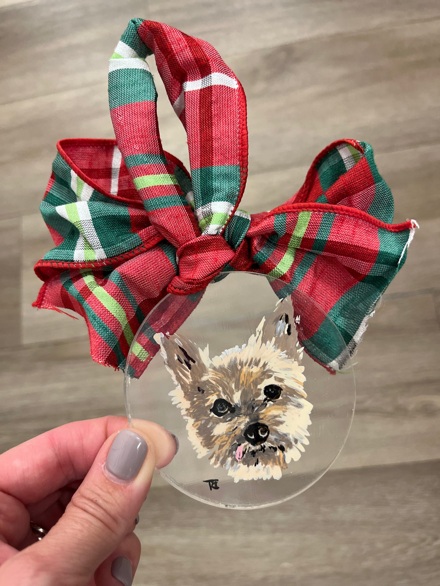 Pet Portrait Acrylic Ornament