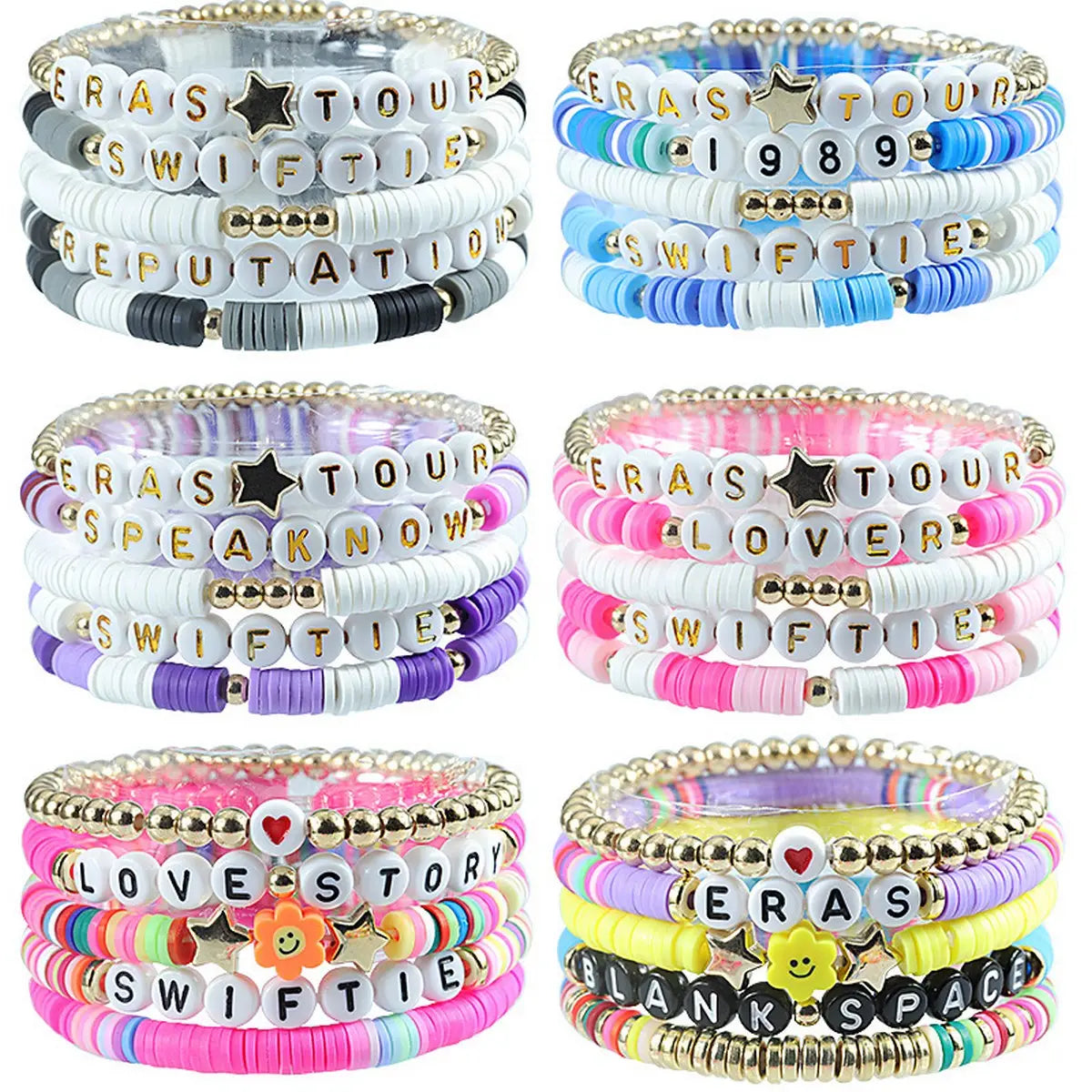 5 Piece Beaded Layer Taylor Swift Bracelets