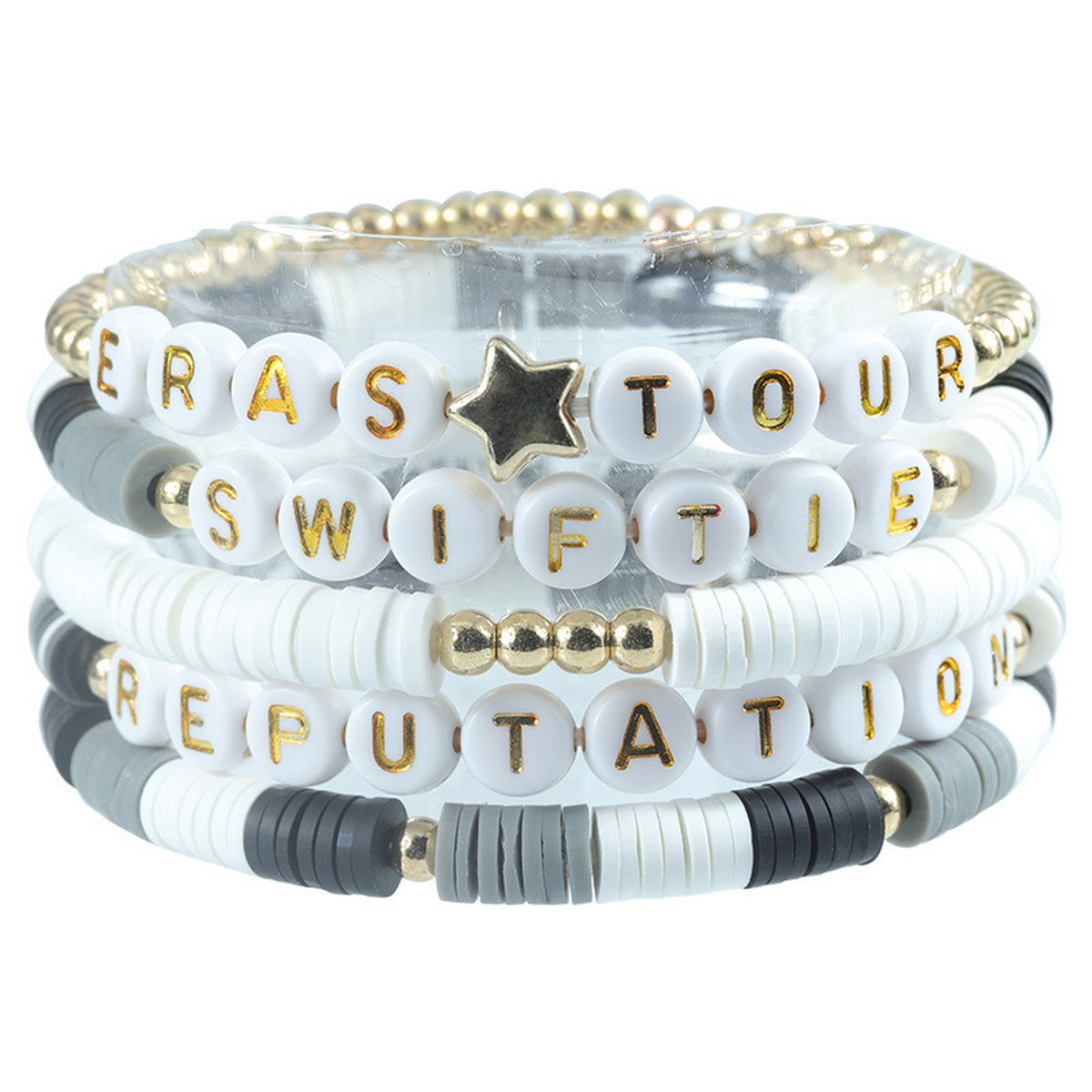 5 Piece Beaded Layer Taylor Swift Bracelets