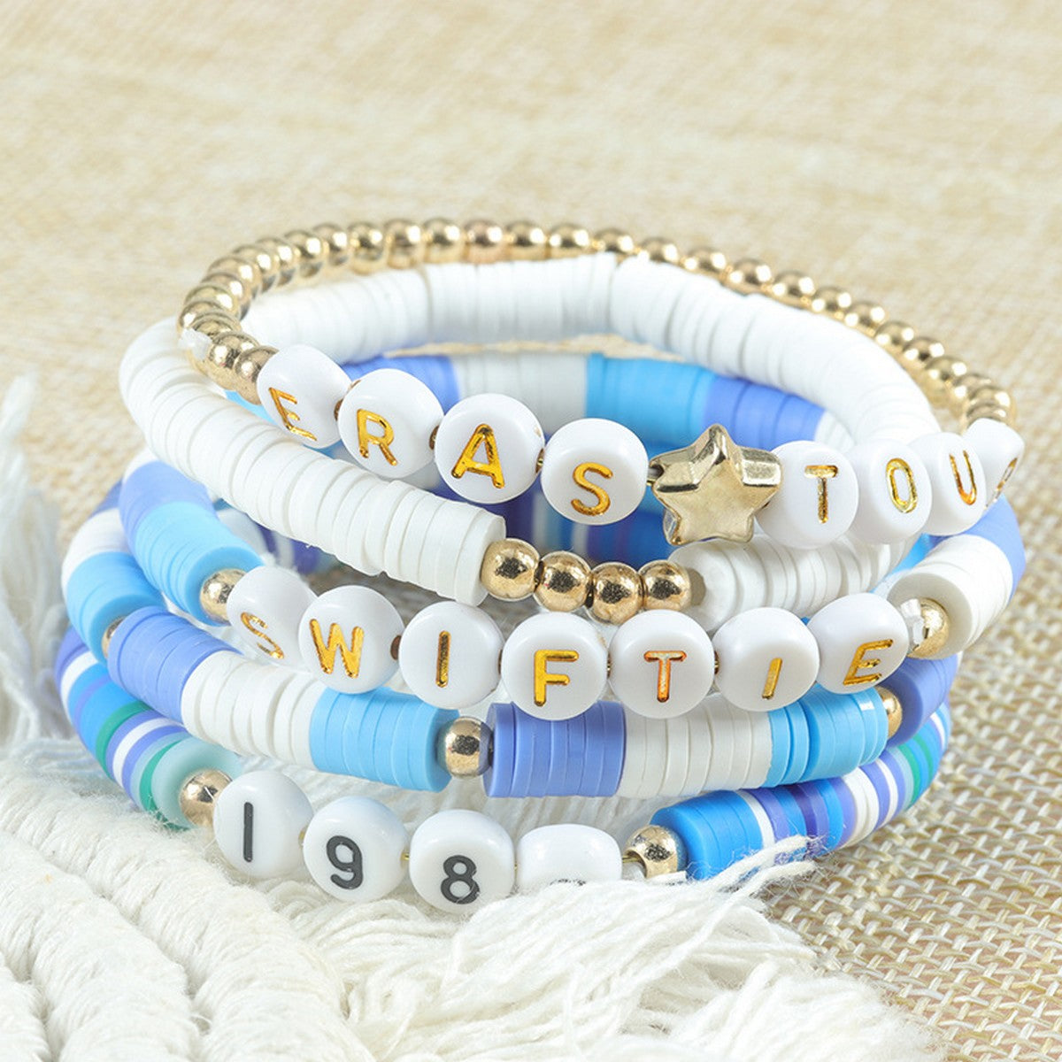 5 Piece Beaded Layer Taylor Swift Bracelets