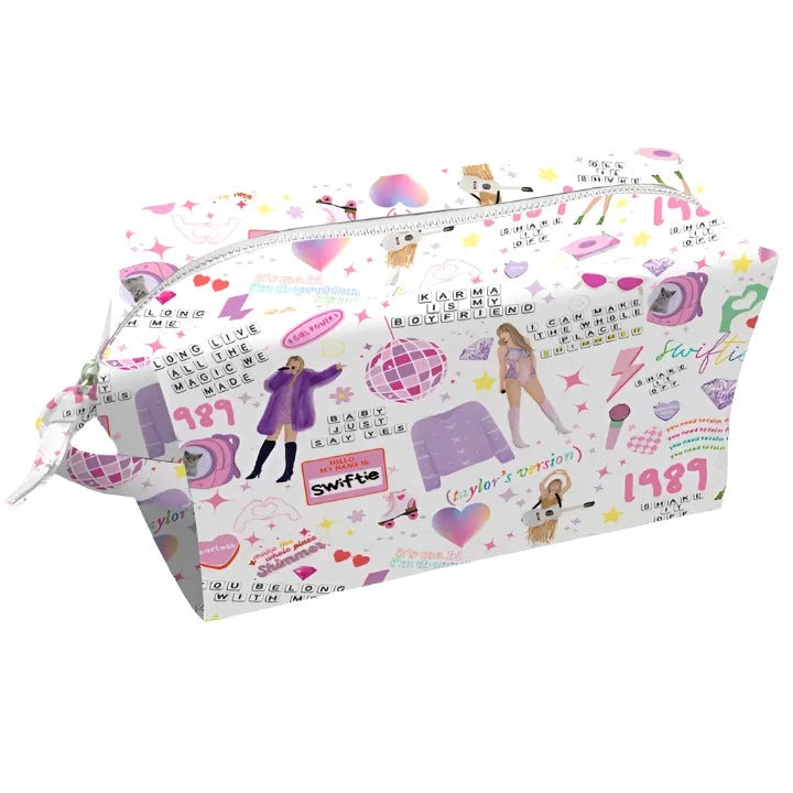 Taylor Swift Colorful Cosmetic Loaf Bag