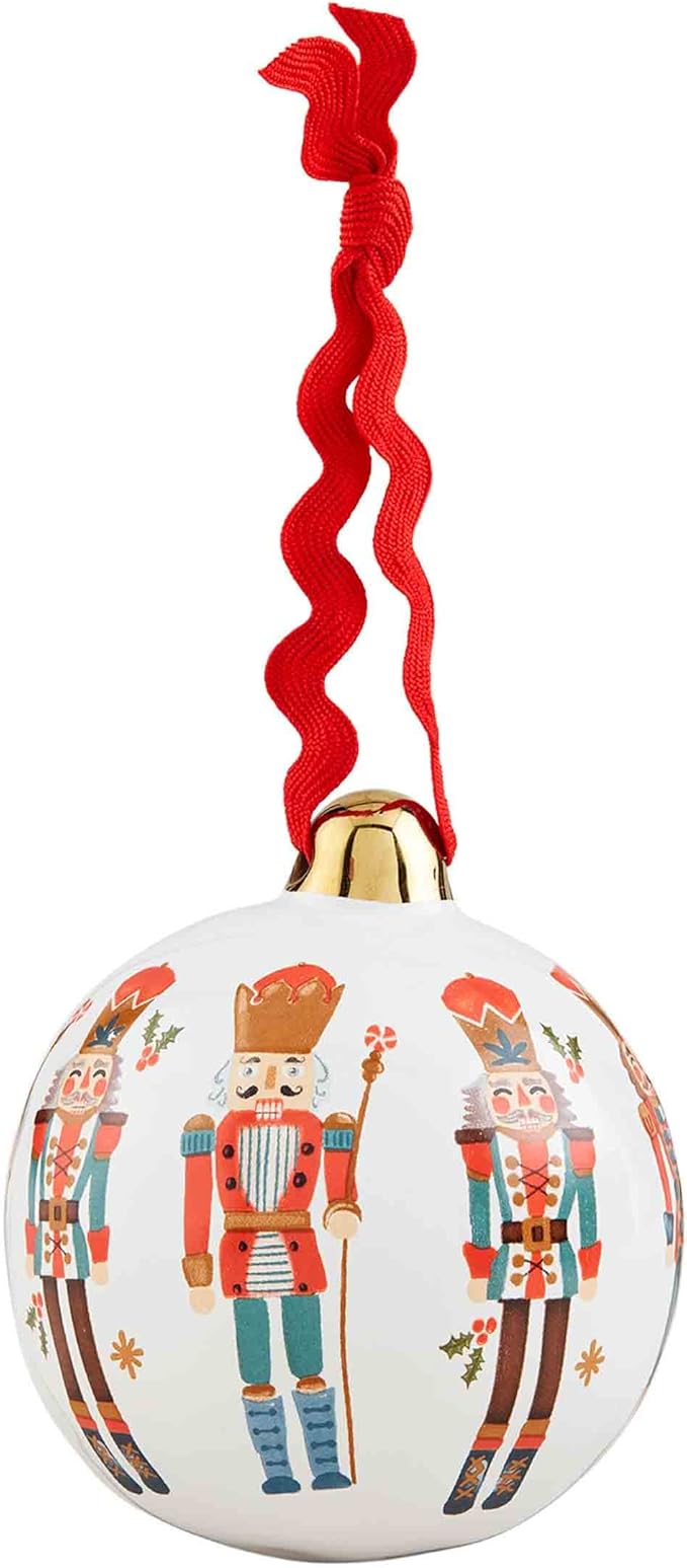 Nutcracker Porcelain Ornament