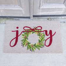 Grand Joy Wreath Coir Doormat