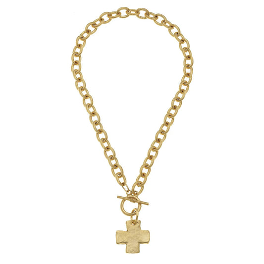 Cross Toggle Necklace