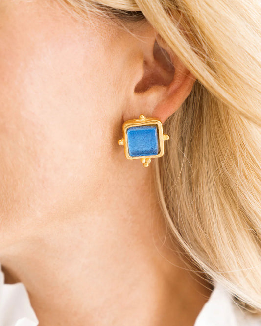 Madeline Gold Square Stud