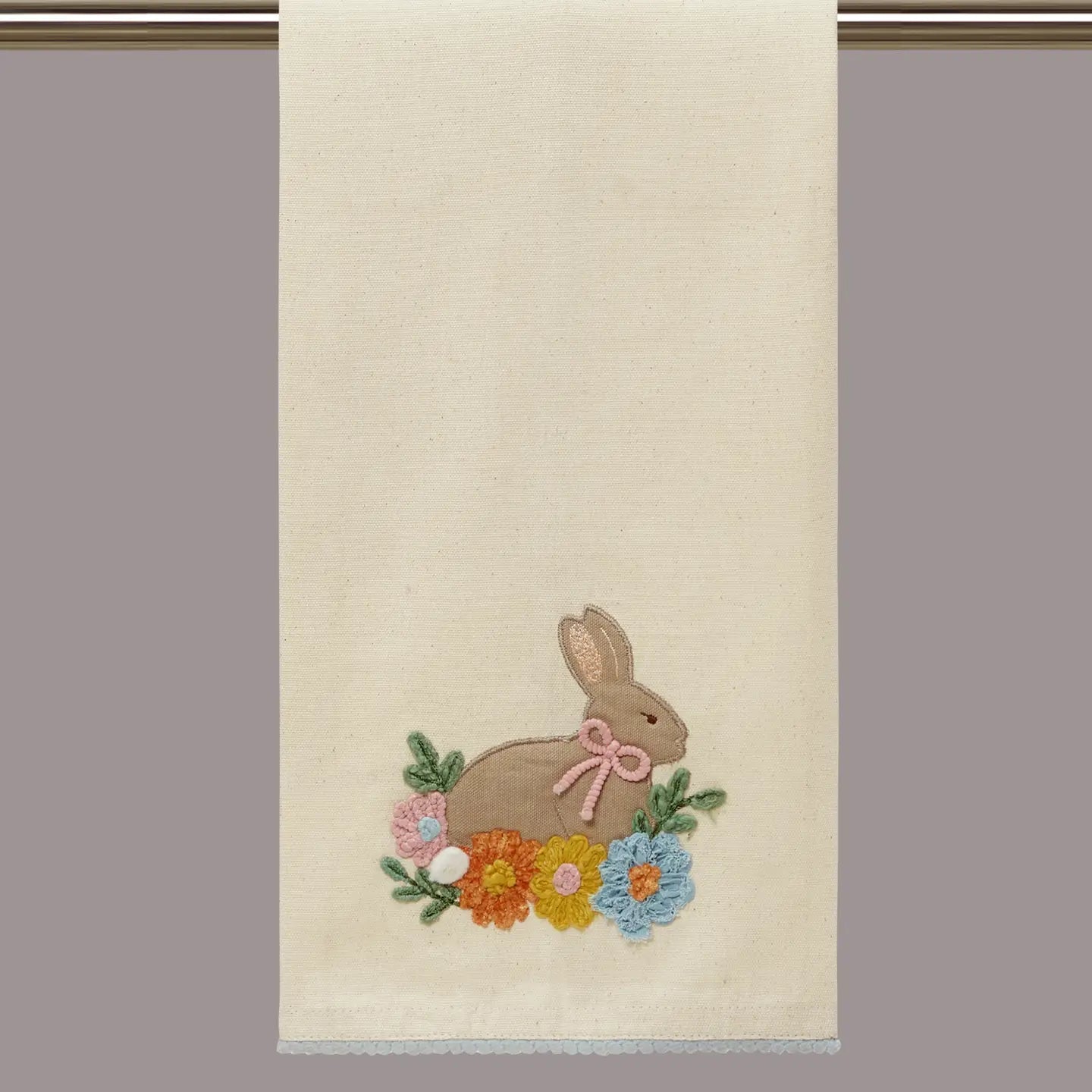 Floral Rabbit Kitchen Towel