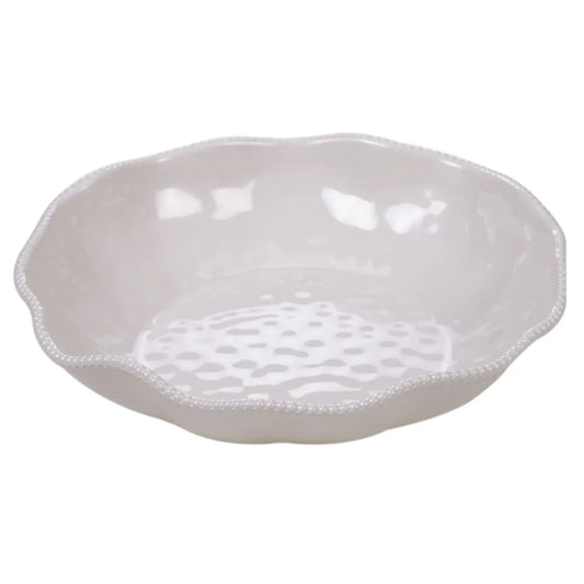 Perlette Cream Large Serving Bowl