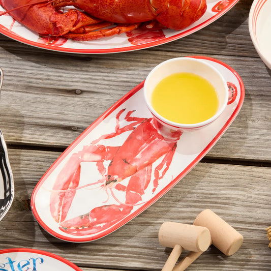 Beach House Oval Platter With Dip