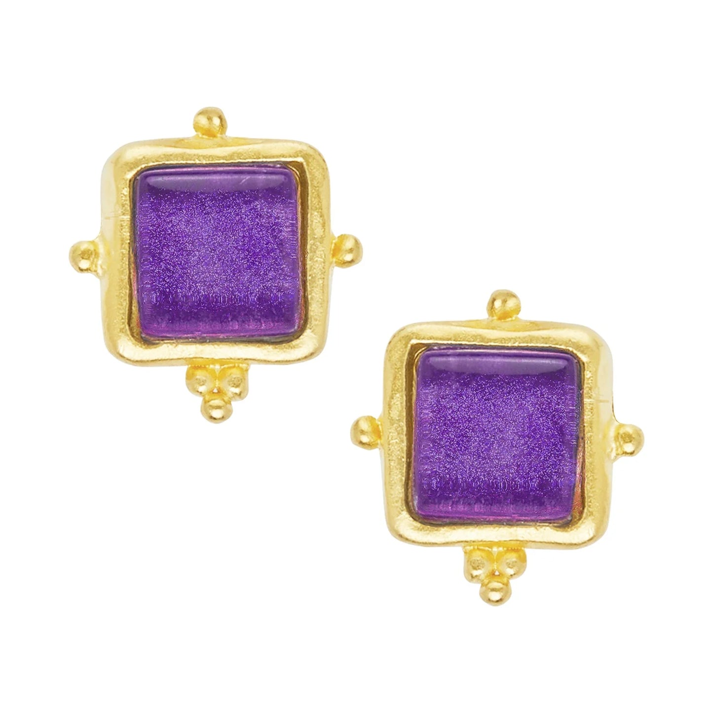 Madeline Gold Square Stud