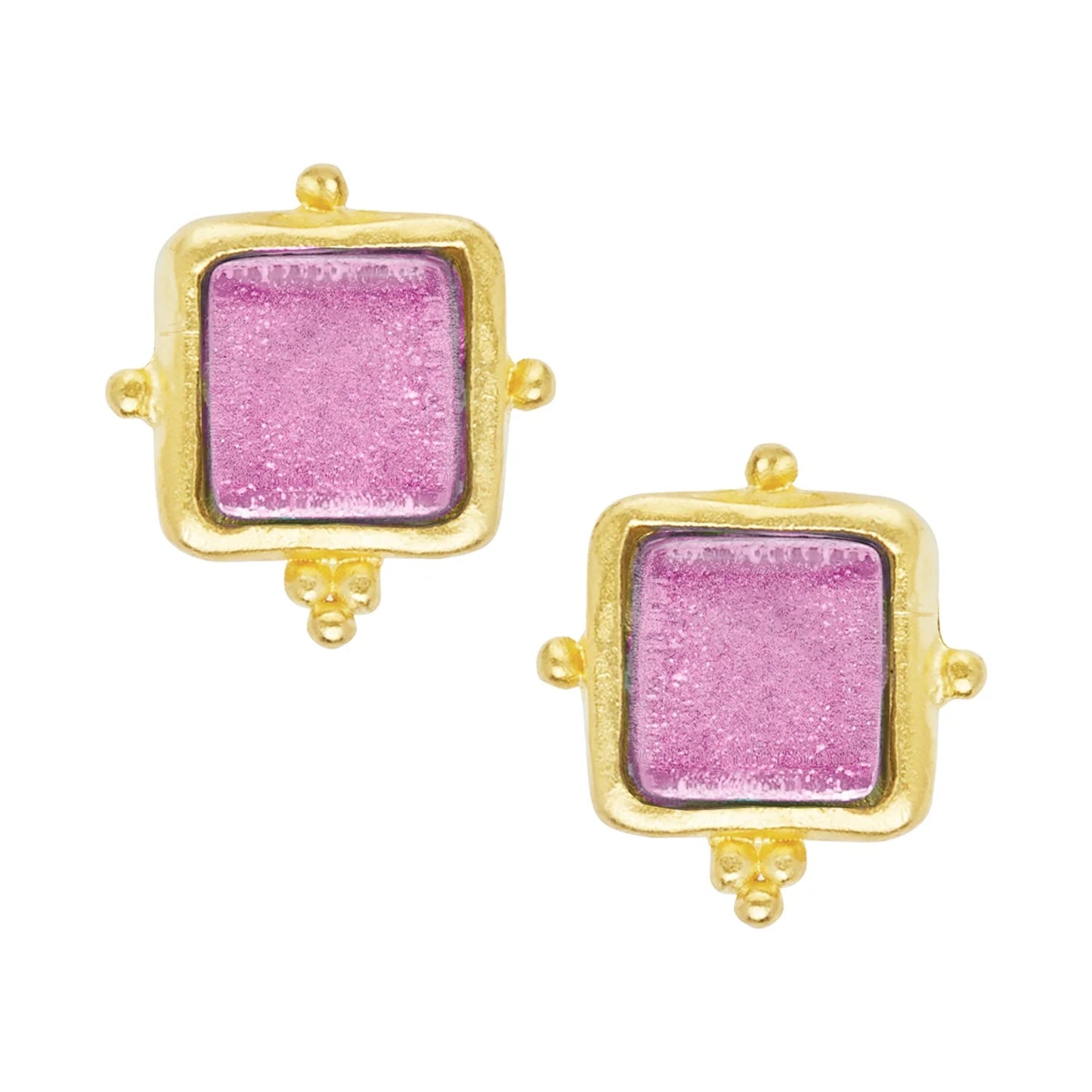 Madeline Gold Square Stud