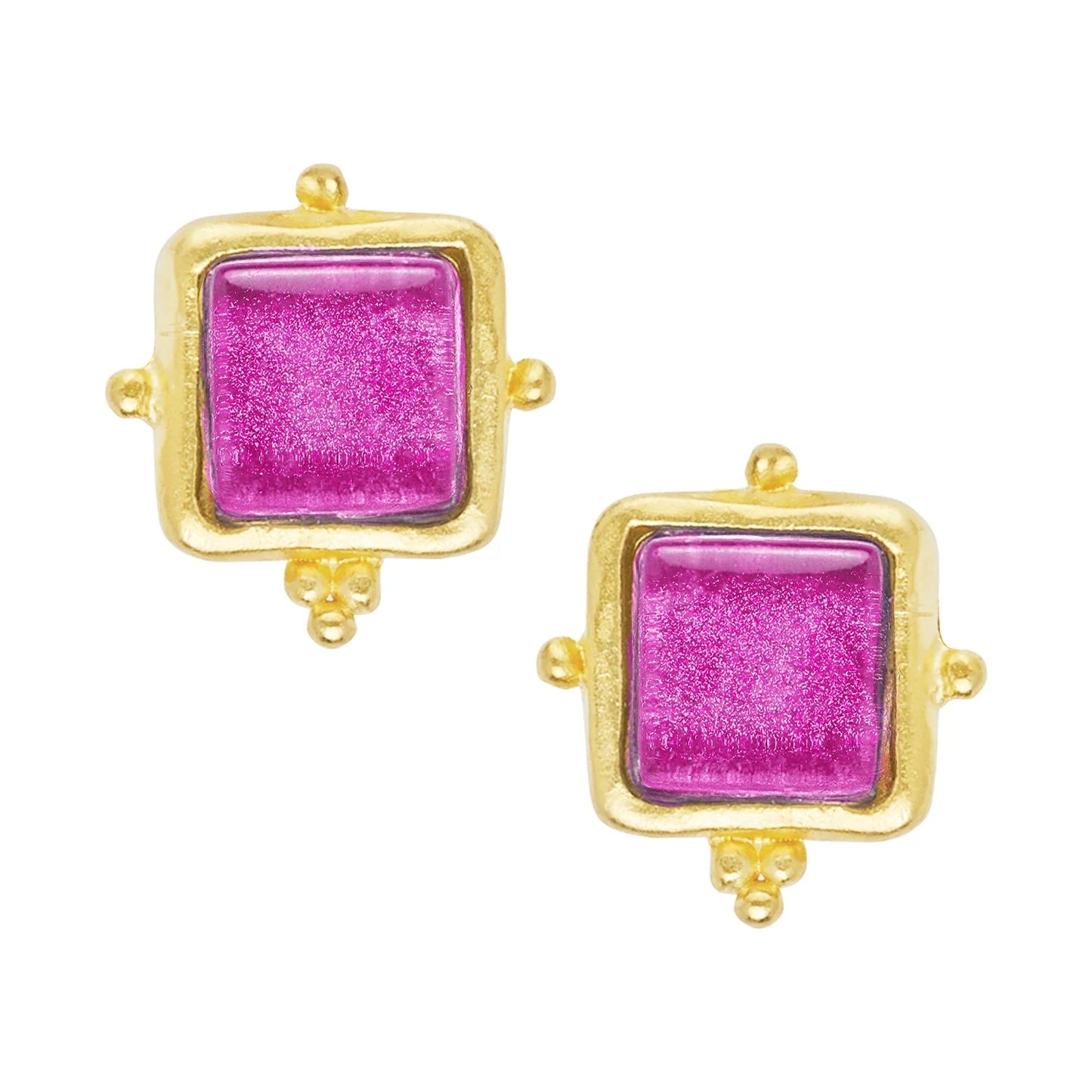 Madeline Gold Square Stud