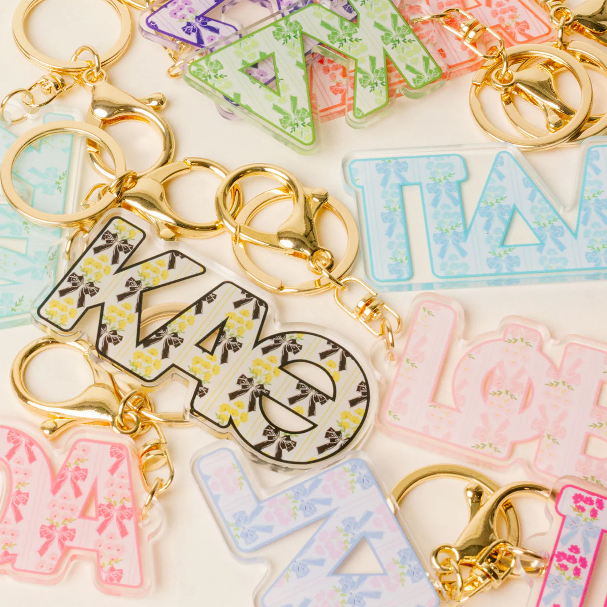 Sorority Oh So Fancy Letter Keychain