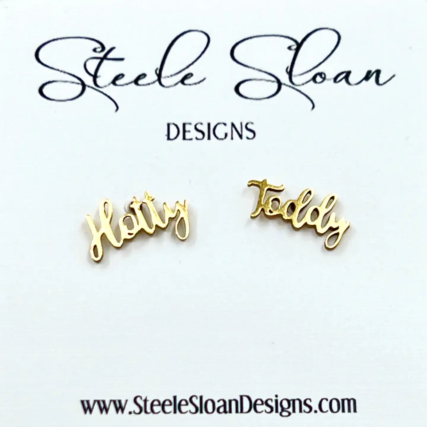 Gold Stud Earrings