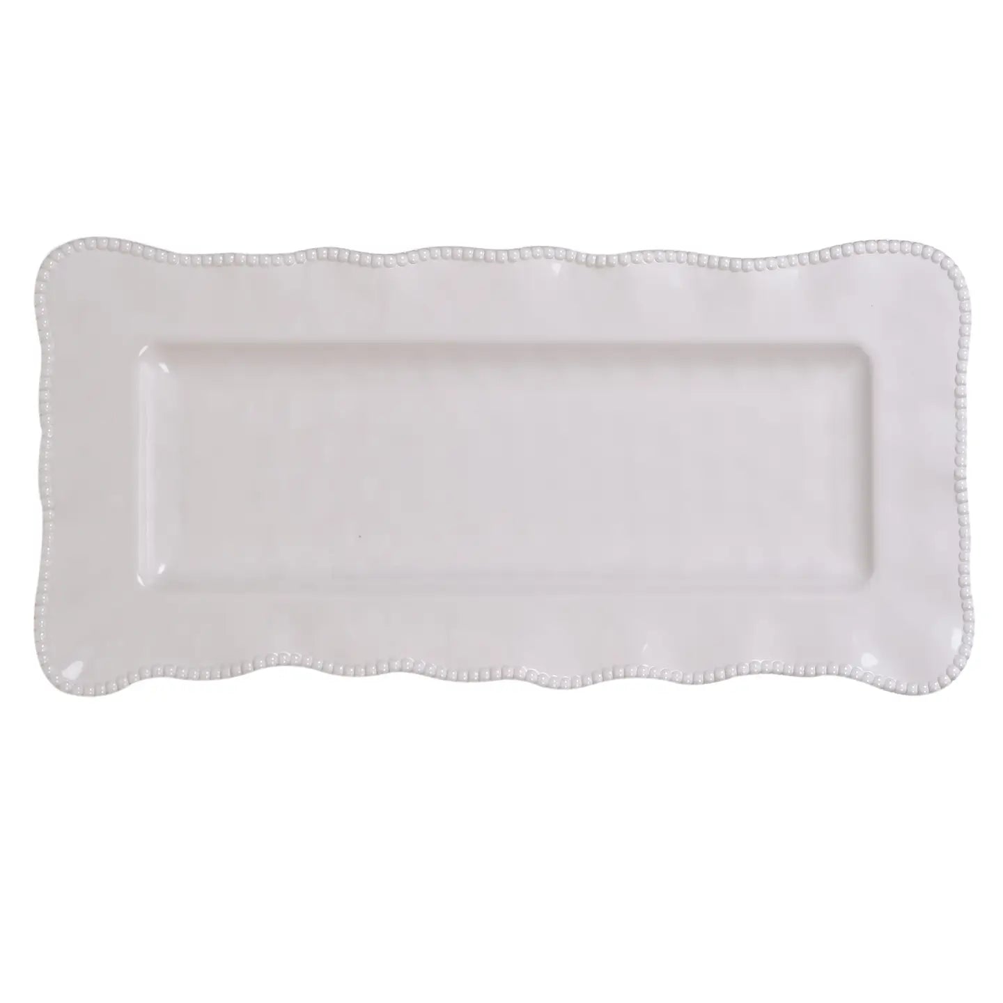 Perlette Cream Rectangular Platter