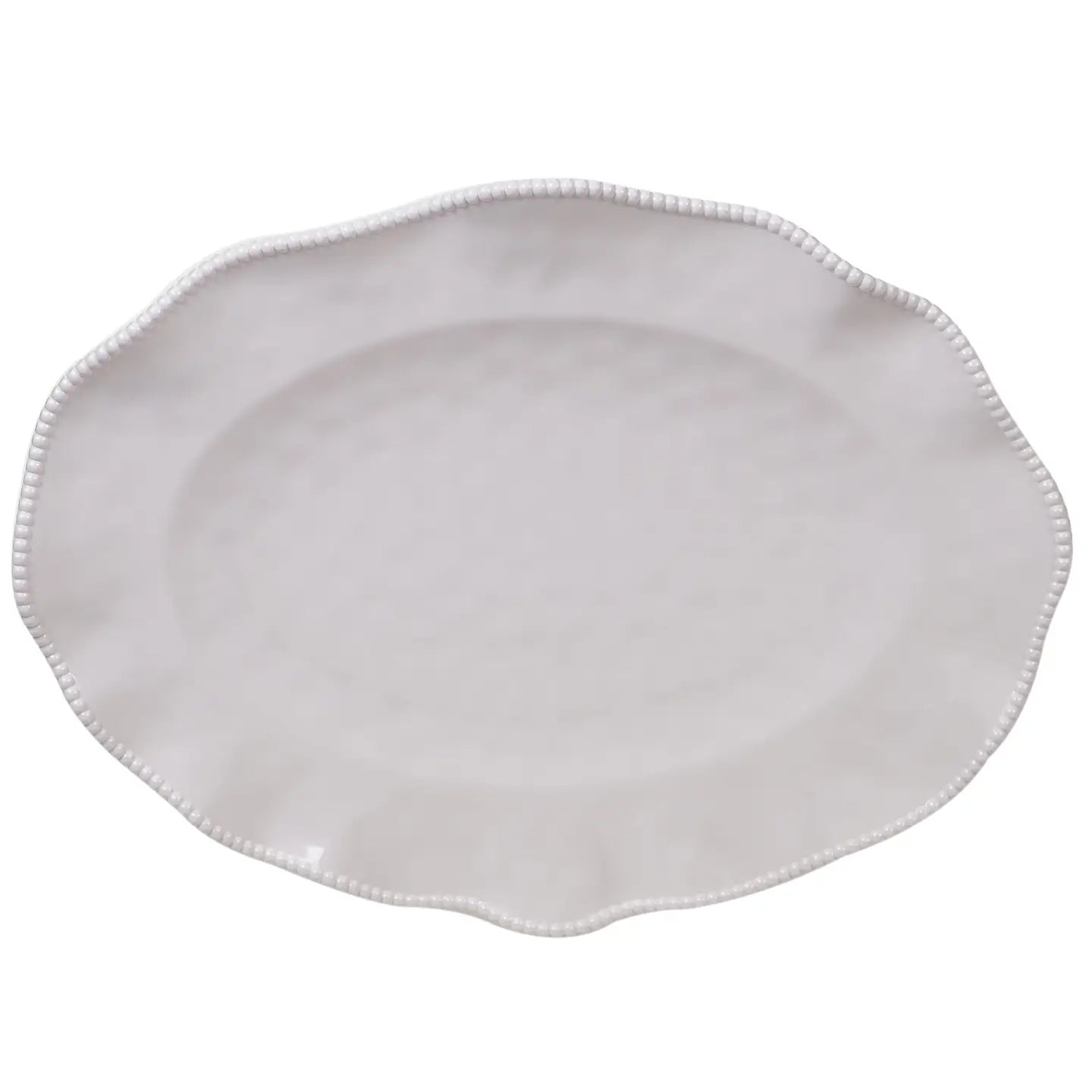 Perlette Cream Oval Platter
