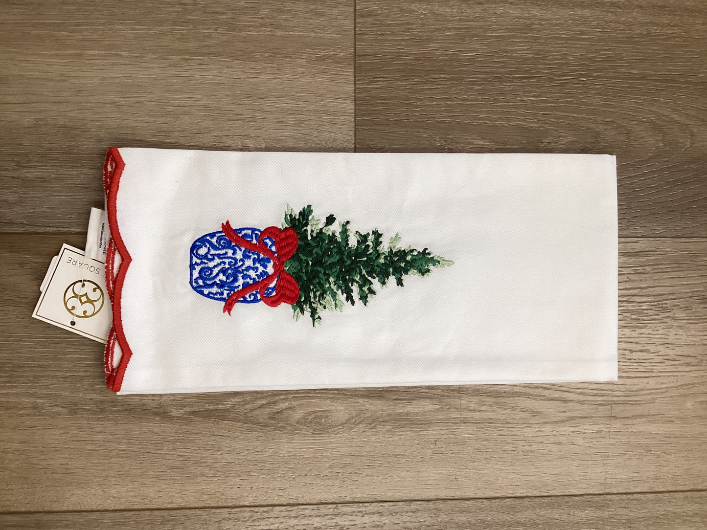 Mary Square Christmas Tea Towel