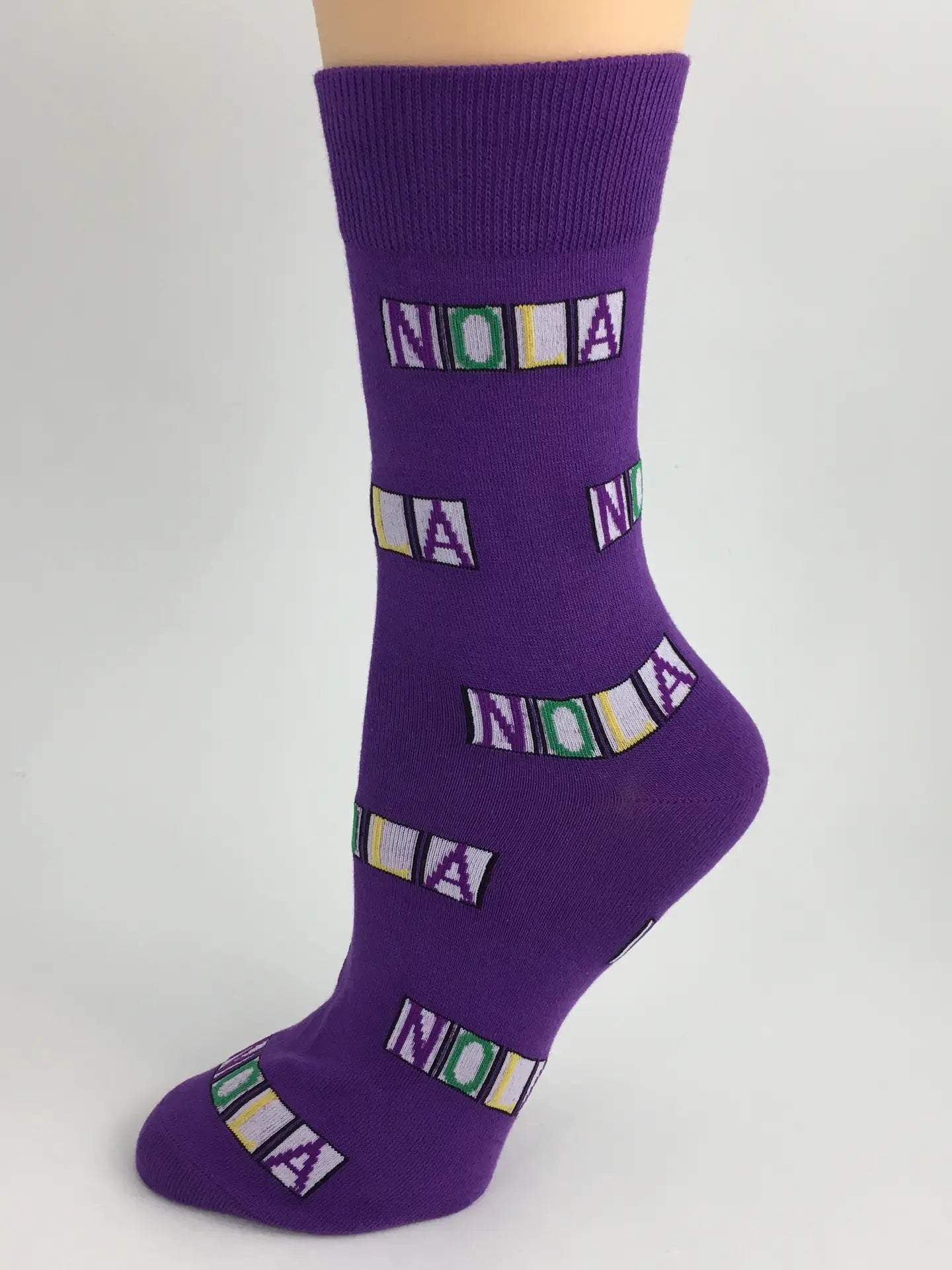 Mardi Gras NOLA tile socks