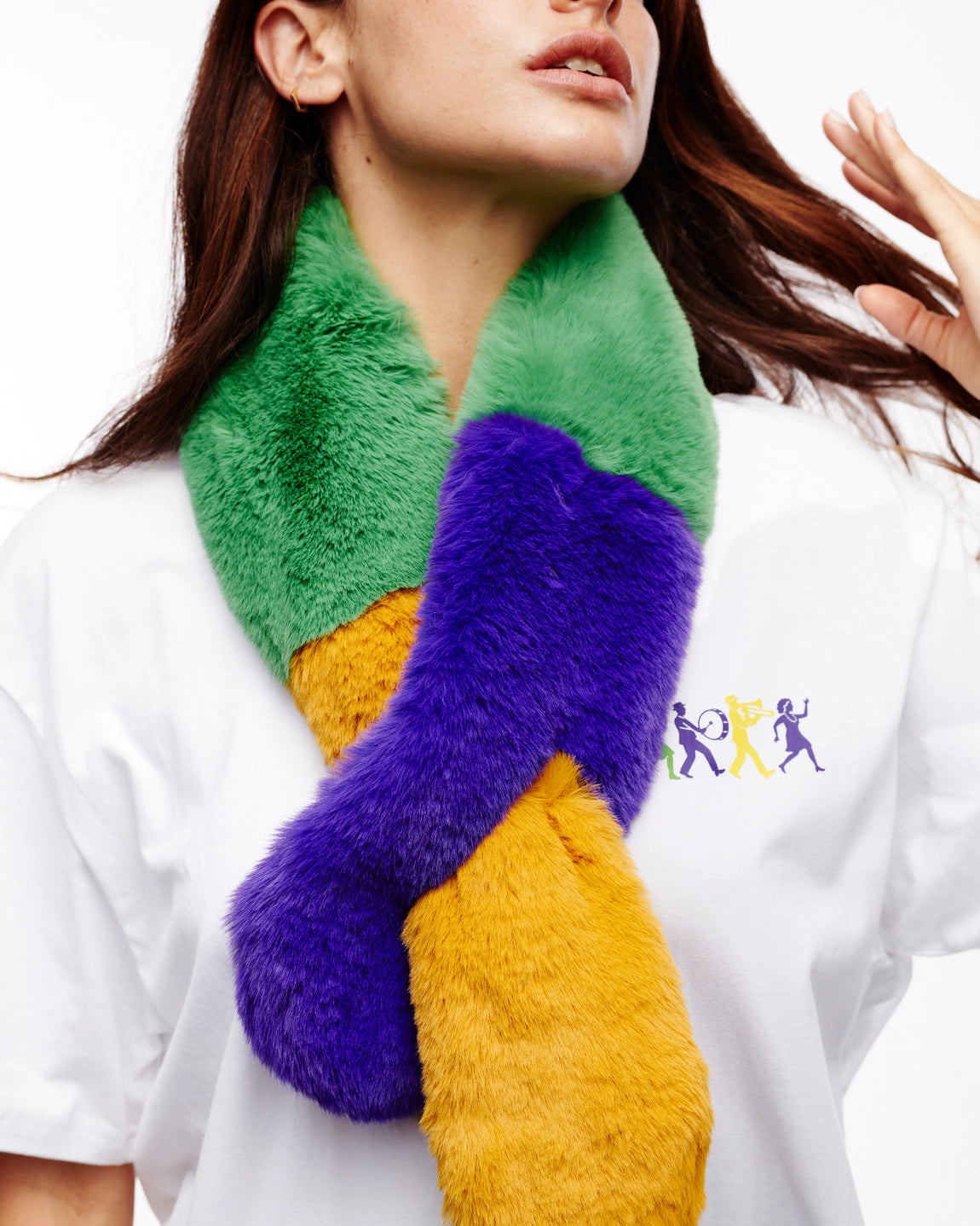 Mardi Gras Fur Scarf