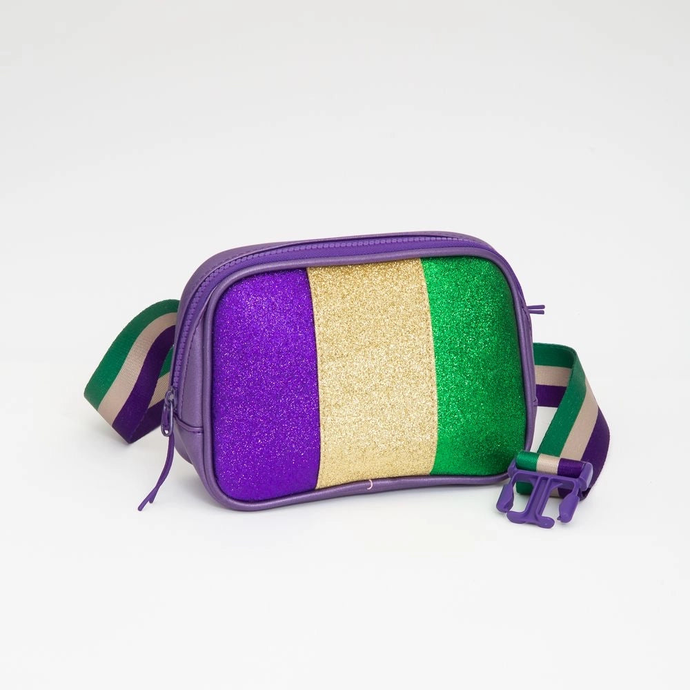 Mardi Gras Glitter Belt bag
