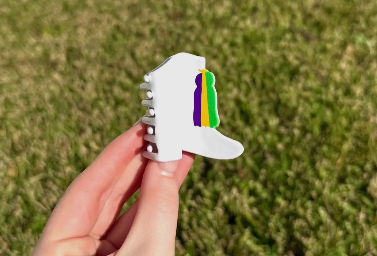 Mardi Gras Claw Clips