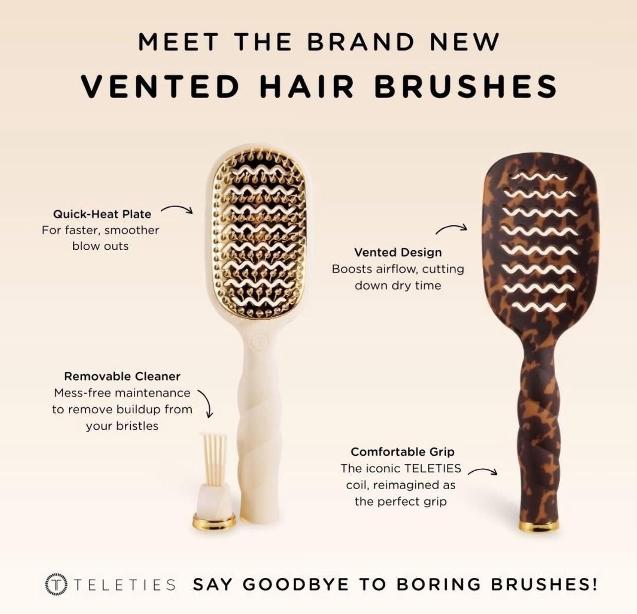 Teleties Hair Brush