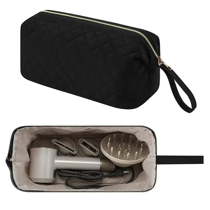 Quilted Hair Tool Storage Bag