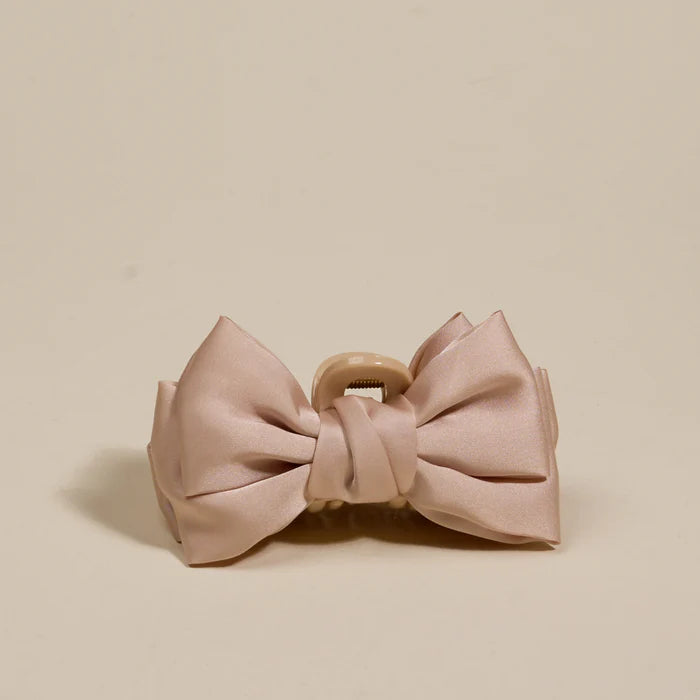 Mini Satin Bow Claw Clip