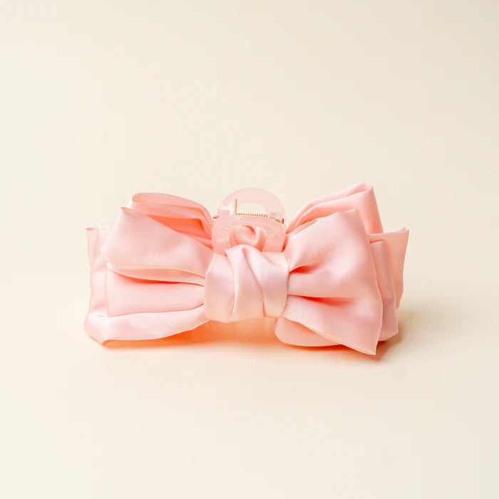 Mini Satin Bow Claw Clip