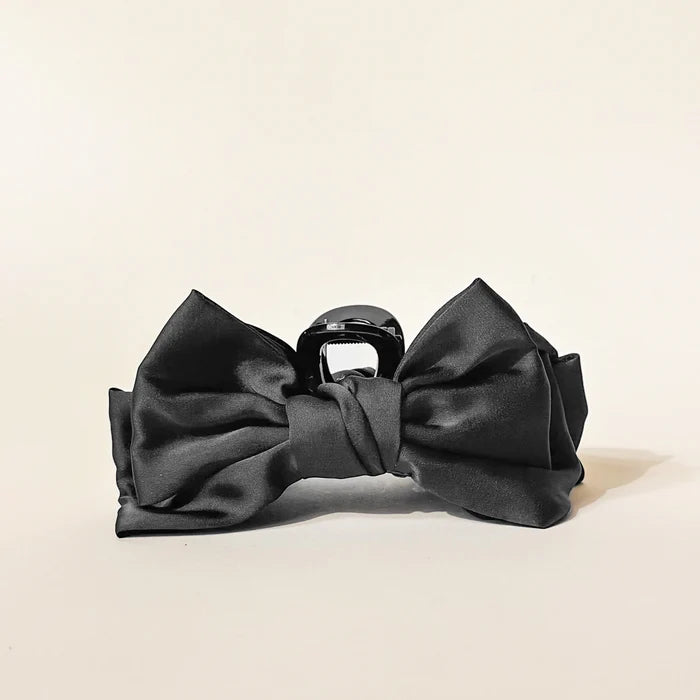 Mini Satin Bow Claw Clip