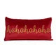 Ho Ho Ho Embroidered Pillow