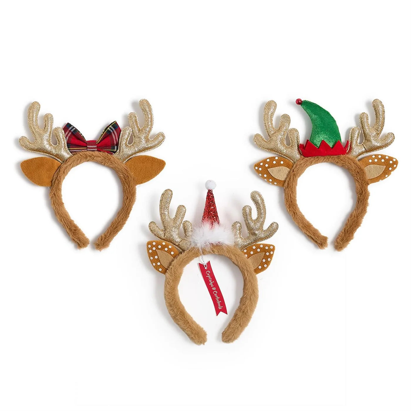 Reindeer Sparkle Faux Fur Headband