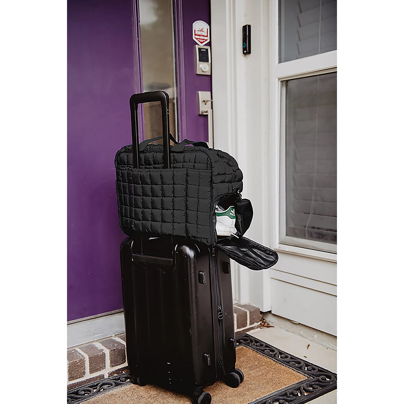 Quilted Duffel Weekender Bag