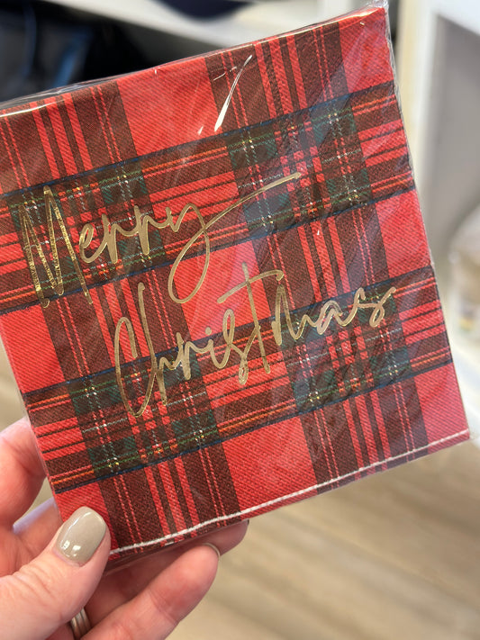 Merry Christmas Cocktail Napkins