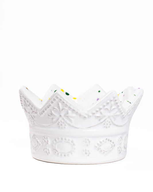 Mardi Gras Condiment Crown Bowl