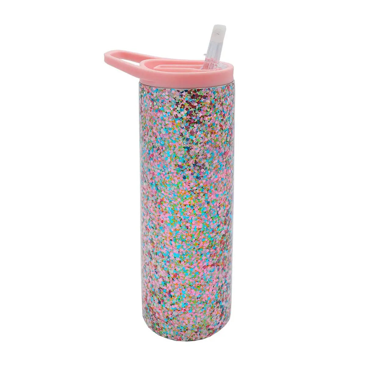 More Sparkle Stainless Sipper Tumbler With Straw