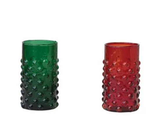 Hobnail Drinking Glass