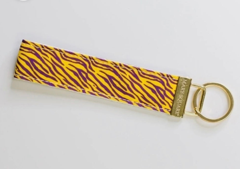 Key fob Tiger Stripes Yellow