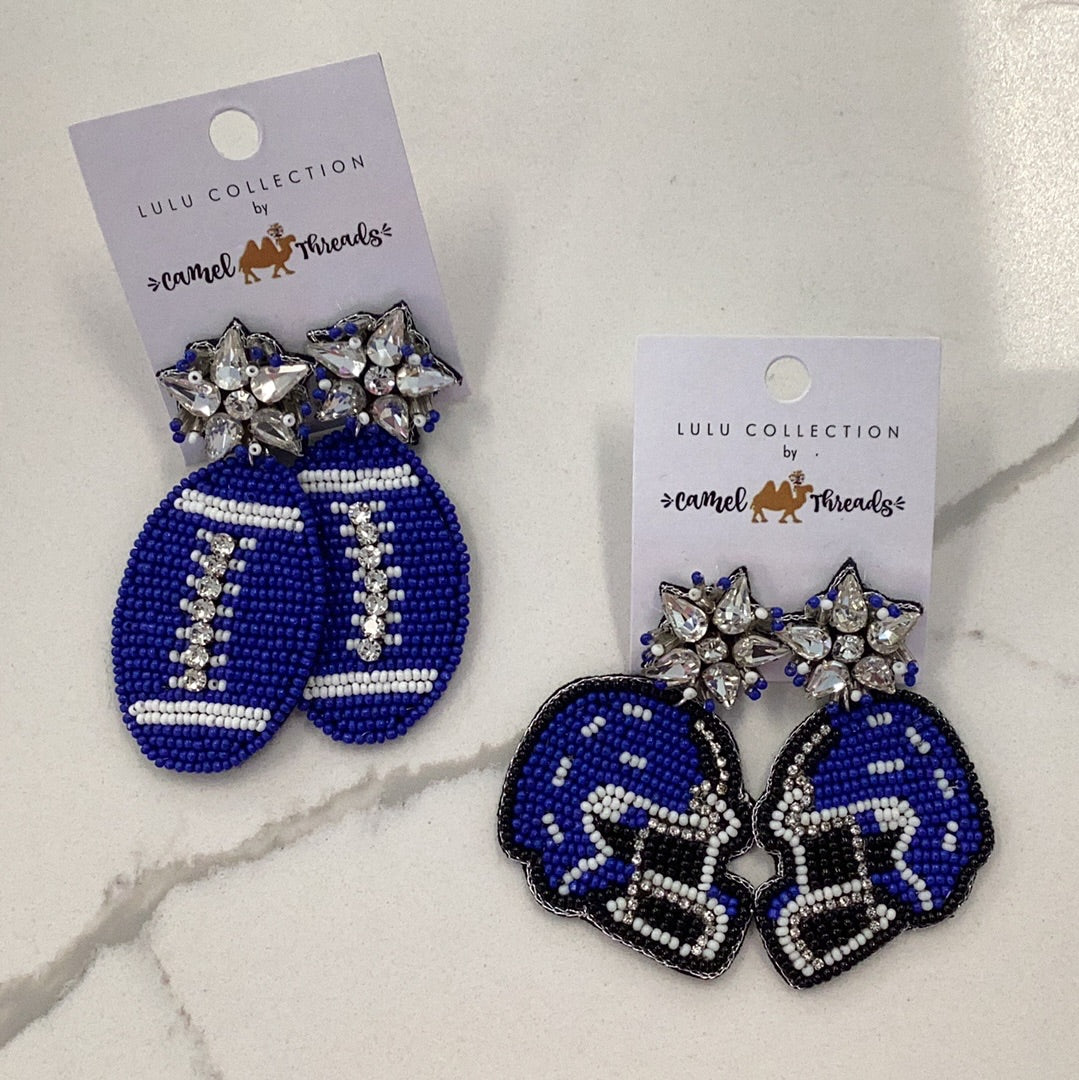 Beaded Game Day Earrings