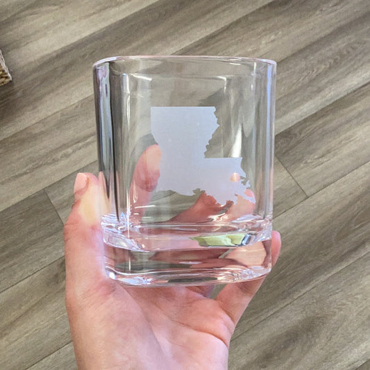 Louisiana Themed Acrylic Glasses