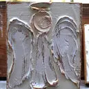 4x5 Angel Hand Painted Block