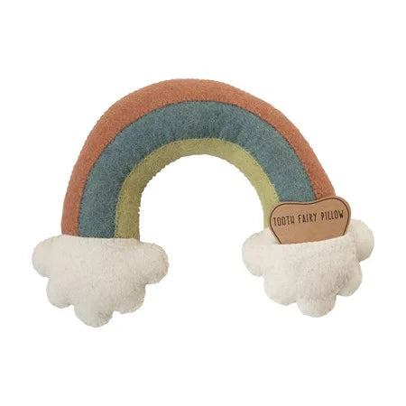Wool Rainbow Tooth Pillow