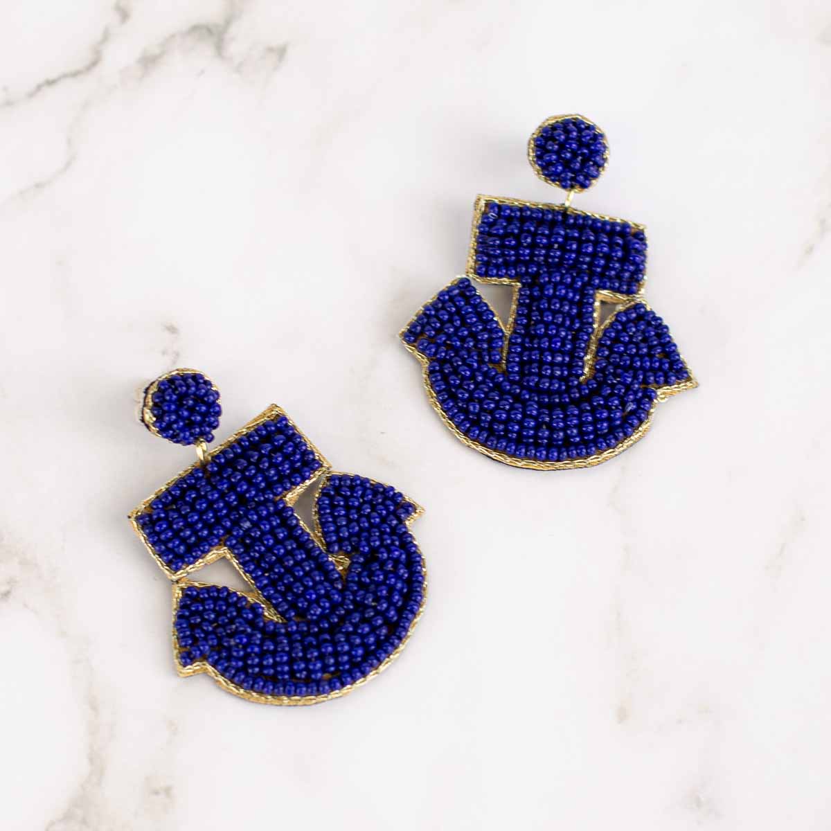 Anchor Beaded Earrings