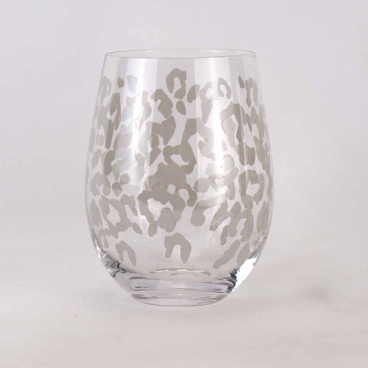 Leopard Wine Glass